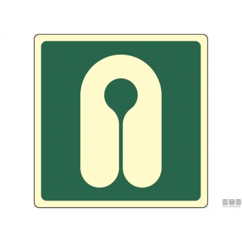 Tabella adesiva safety razzo 15x15cm 