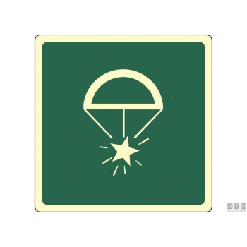 Tabella adesiva safety razzo 15x15cm 