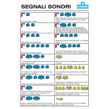 Tabella segnali sonori cm. 16x24