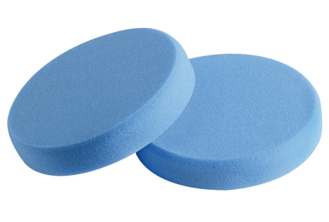 Tamponi in schiuma per lucidatrice blu 80x30 mm (cf da 2 pz) medio-morbido