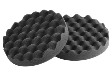 Tamponi in schiuma per lucidatrice nero 150x30 mm (cf da 2 pz) bugnato morbido