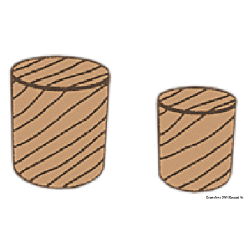 Tappi in teak 15 mm (100 pz) 