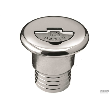 Tappo coperta fuel secure lock d38mm in ottone cromato