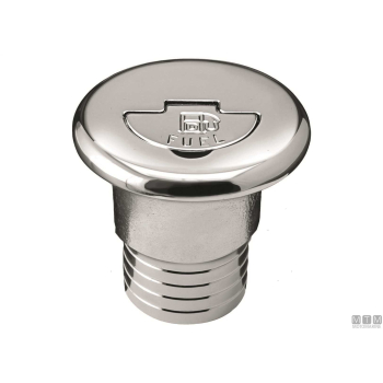 Tappo coperta water secure lock d50mm in ottone cromato