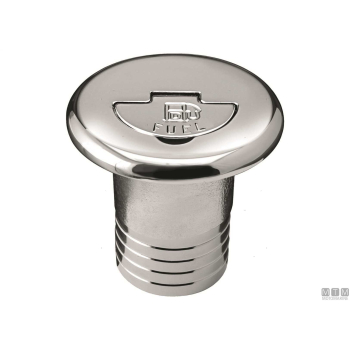 Tappo coperta water secure lock d50mm in ottone cromato