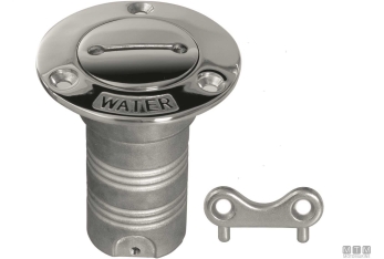 Tappo flush water d38mm inox<