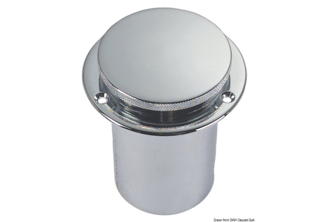 Tappo imbarco carburante in ottone cromato 