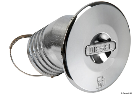 Tappo Imbarco Inclinato in Ottone Cromato a Filo Diesel 50 