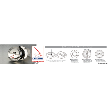 Tappo imbarco Quick Lock Fuel 30° mm 38 con chiave 