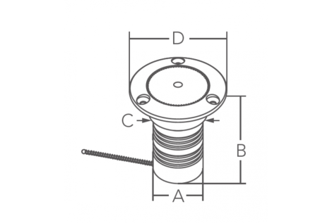Tappo inox 316 waste Ø mm.38