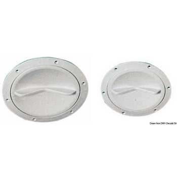 Tappo ispezione bianco 127 mm apertura facilitata 
