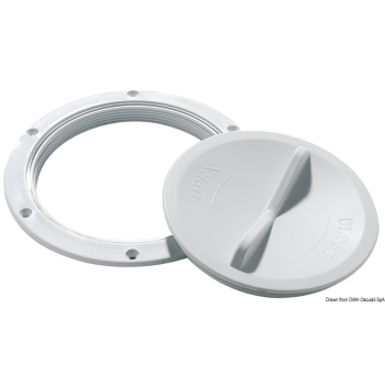 Tappo ispezione bianco 127 mm apertura facilitata 