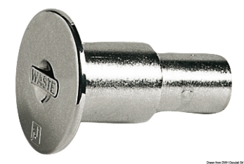 Tappo ottone cromato a filo Fuel 38 mm 