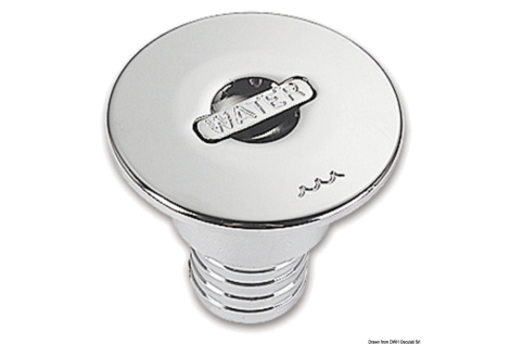 Tappo ottone cromato a filo Water 38 mm 