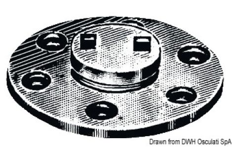 Tappo scarico ottone cromato 20 mm 