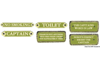 Targhetta bronzo NO SMOKING 