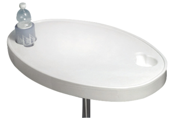 Tavolo ABS bianco 77 x 51 cm 