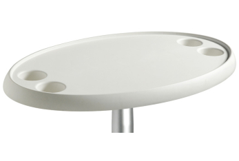 Tavolo ovale bianco 762 x 457 mm 