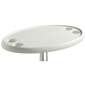 Tavolo ovale bianco 762 x 457 mm 