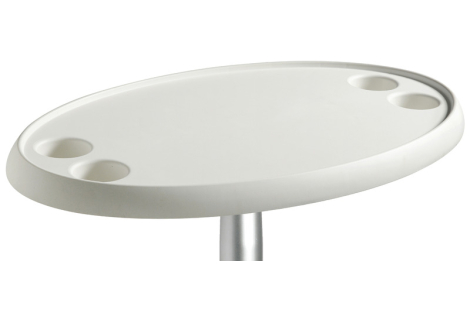 Tavolo ovale bianco 762 x 457 mm 