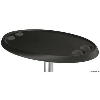Tavolo ovale nero 762 x 457 mm 