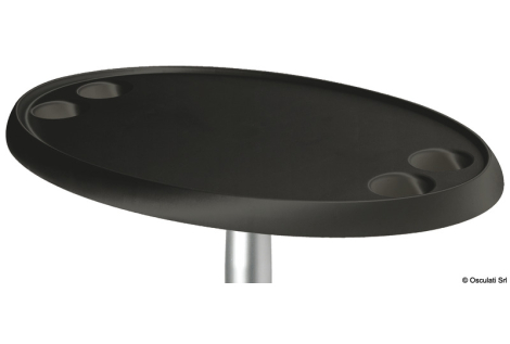Tavolo ovale nero 762 x 457 mm 