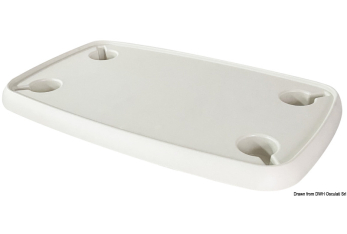 Tavolo rettangolare bianco 760 x 460 mm 
