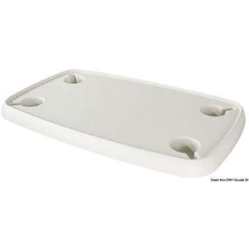 Tavolo rettangolare bianco 760 x 460 mm 