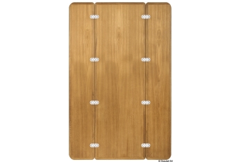 Tavolo teak pieghevole senza bordo 125x80 