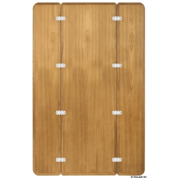 Tavolo teak pieghevole senza bordo 125x80 
