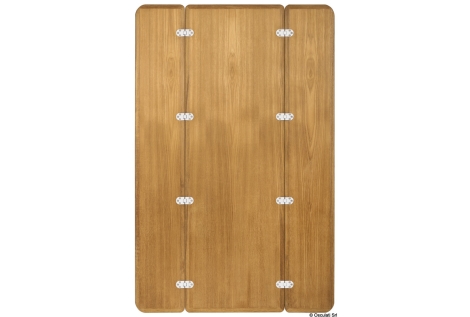Tavolo teak pieghevole senza bordo 125x80 