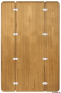 Tavolo teak pieghevole senza bordo 125x80 