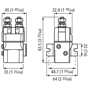 TELERUTTORE 2 TERMINALI 12V