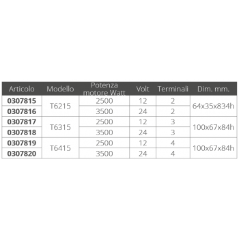 TELERUTTORE 3 TERMINALI 12V