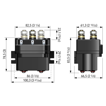 Teleruttore 3 terminali 12v