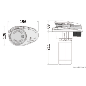 Teleruttore Lewmar 700 W a 2 fili per Pro-Series, V-700, Horizon