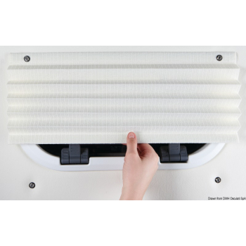 Tenda a plissè Oceanair 381 x 305 mm crème  