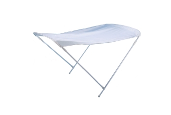Tendalino 2 Archi Alluminio 170x110 Telo Bianco