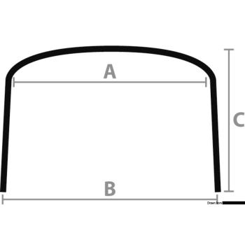 Tendalino 3 archi alto Ø mm 22 cm 150/160 bianco 