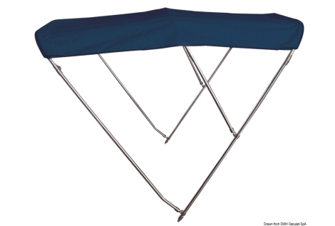 Tendalino 3 archi Inox alto cm 170/180 blu 