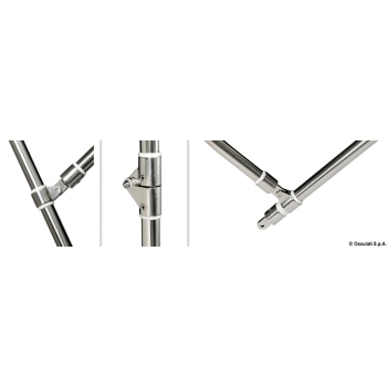 Tendalino 3 archi Inox alto cm 245/255 bianco 
