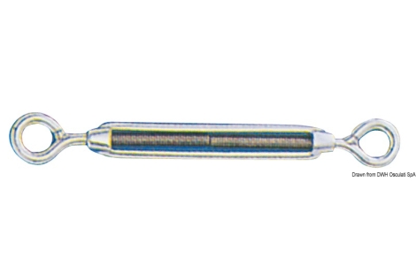Tenditore inox 2 occhi 5 mm 