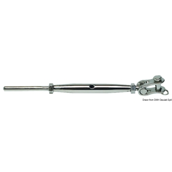 Tenditori inox 8 mm forcella snodata  