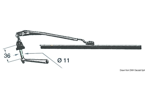 Tergicristallo a mano 280 mm 