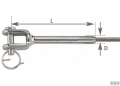 Terminale a pressare forcella d3mm