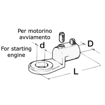 Terminale cavi batteria 70 mm² 