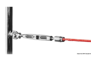 Terminale filettato per draglie tessile Ø4 mm 