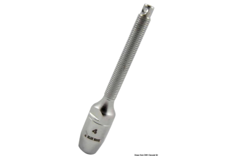 Terminale filettato x rig tessile per cima Ø6 mm 