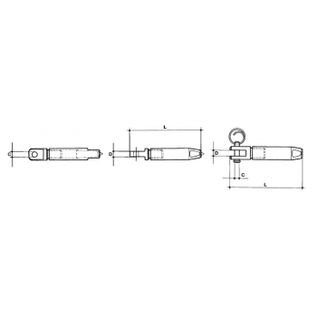 Terminale forcella parafil Ø mm.7