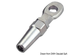 Terminale inox occhio Ø 3 mm 